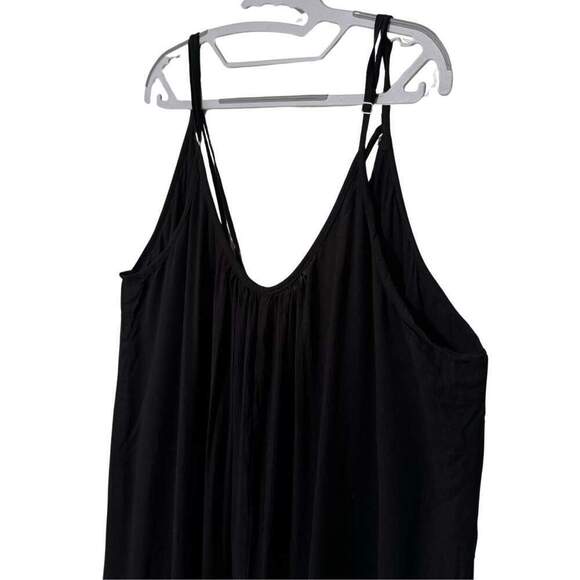 RAVIYA Criss Cross Maxi Dress Beach Swim Bathing Suit Cover Up Black NWT OS - Picture 3 of 7